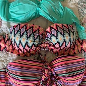 2 VS swim tops 1 sea foam green top